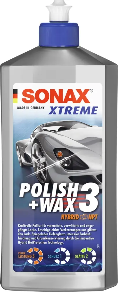 Produktfoto 1 von SONAX Polish+Wax 3 XTREME - 500 ml