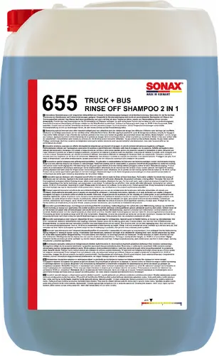 Produktfoto 1 von SONAX Rinse off Shampoo 2 in 1 - 25 lite Truck+Bus