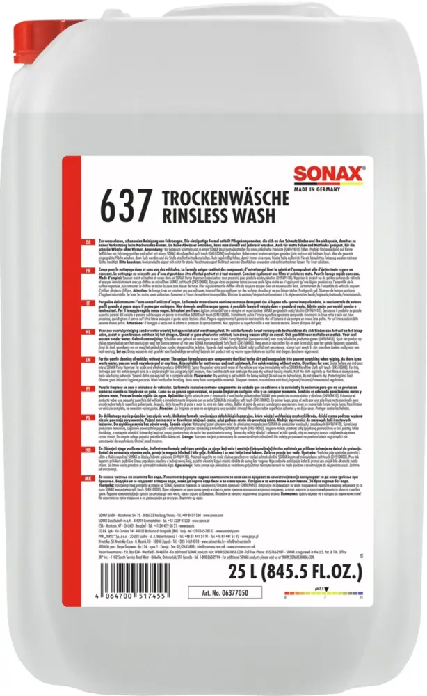 Produktfoto 1 von SONAX Dry Wash - 25 L