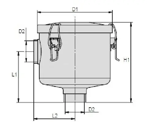 SA6648 air filter (vacuum filter G 1 1/2")