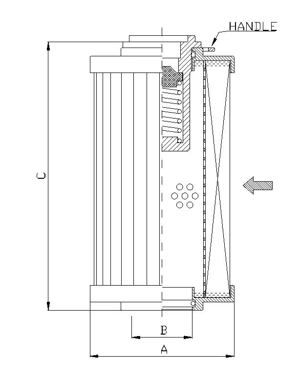 R131G03B hydraulic filter element
