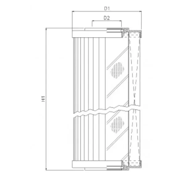R263T250 hydraulic filter element
