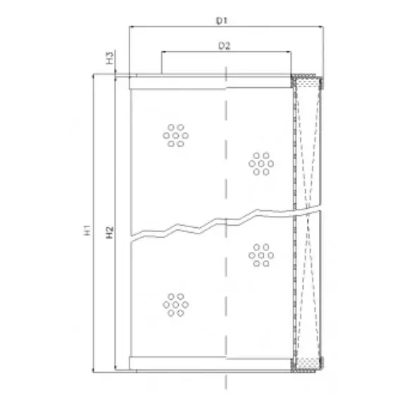 R312C10P hydraulic filter element