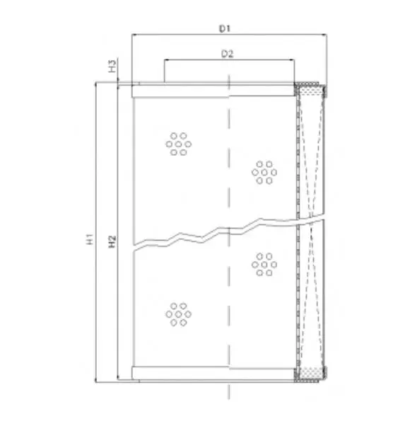 R312C20P hydraulic filter element