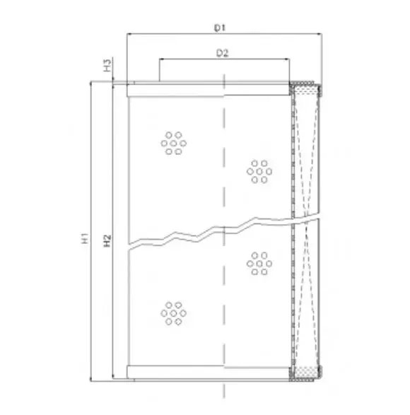 R312G06P hydraulic filter element
