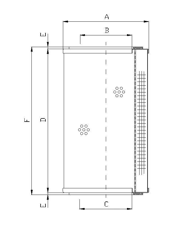 WP327 hydraulic filter element
