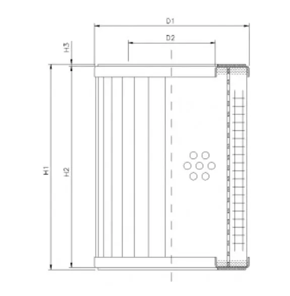 R332G03 hydraulic filter element