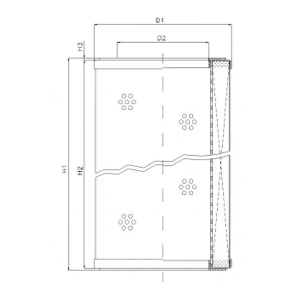 R332G03P hydraulic filter element