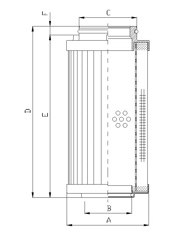 R540G10 hydraulic filter element