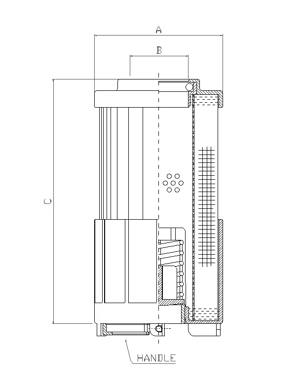 R623G25 hydraulic filter element