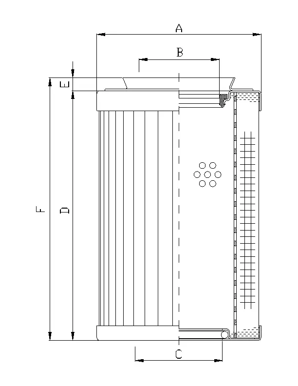 RMR439E10B hydraulic filter element