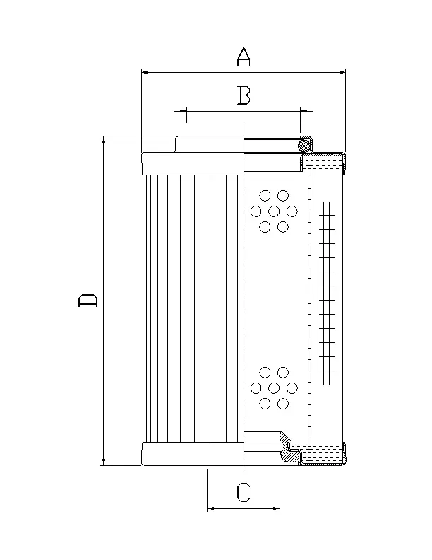 RMR443E20B hydraulic filter element