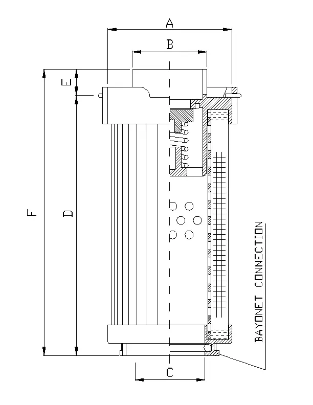RHR165S100B hydraulic filter element