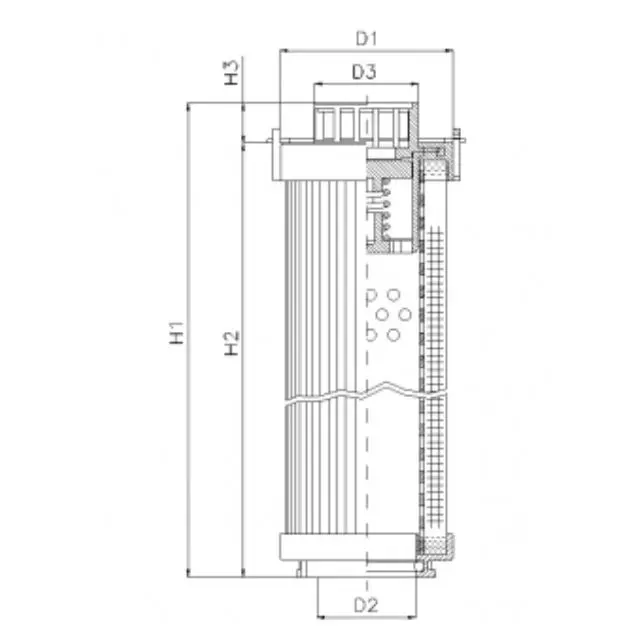 RHR165S50V hydraulic filter element