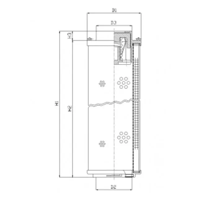 RHR330N03V hydraulic filter element