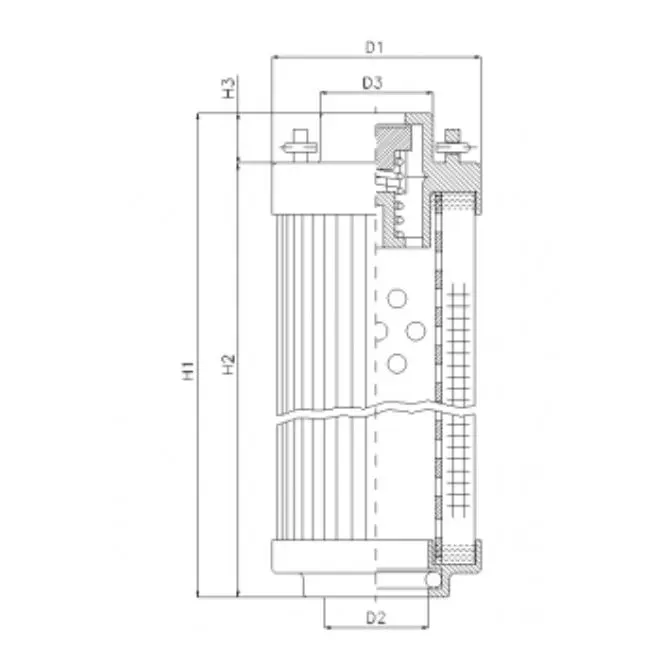 RHR660A03V hydraulic filter element