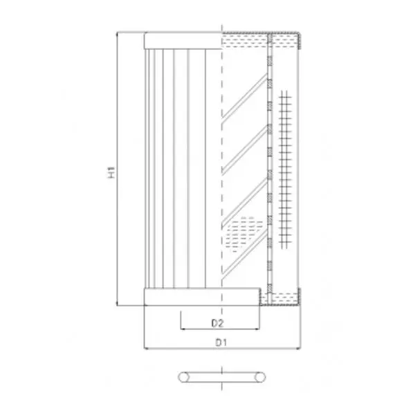 RLR320B25B/5 hydraulic filter element