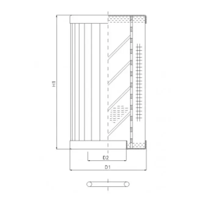 RLR320D10B/5 hydraulic filter element