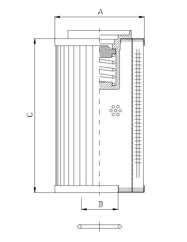 RLR950E10V hydraulic filter element