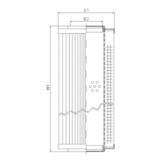 RVR10015E05B hydraulic filter element