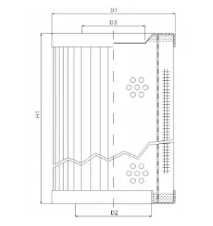 RVR156B25B/5 hydraulic filter element
