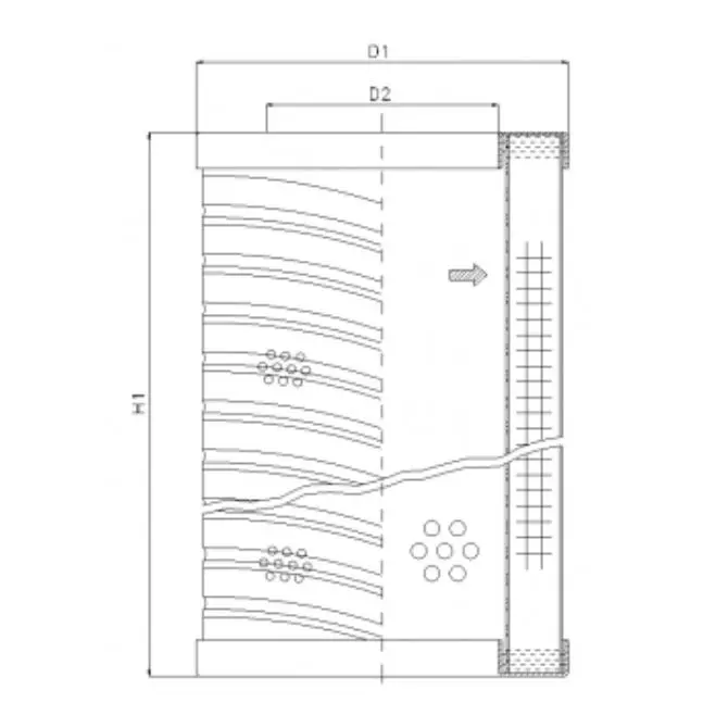 RVR20B40B hydraulic filter element