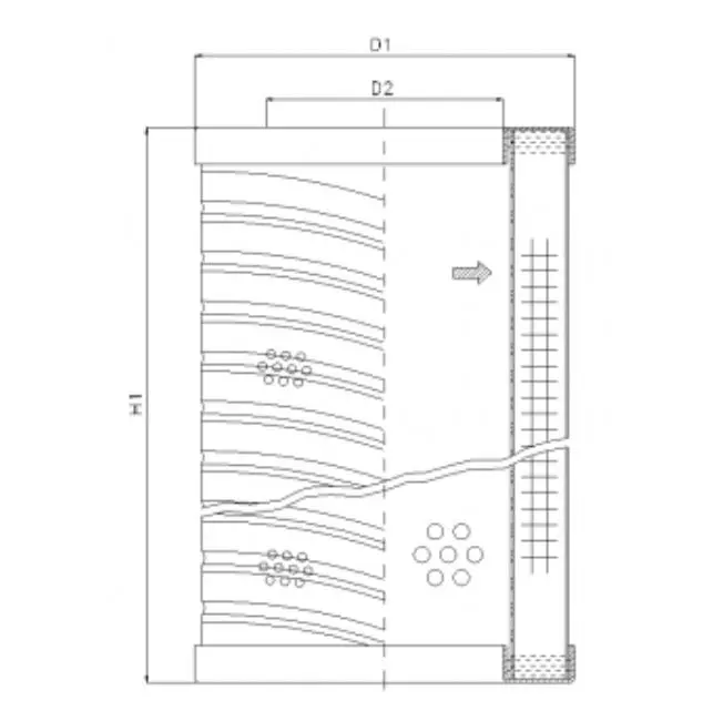RVR20B60B hydraulic filter element
