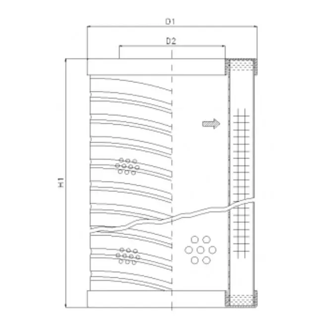 RVR20E03B hydraulic filter element