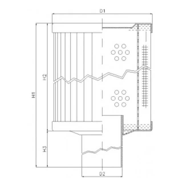 RVR65E05B hydraulic filter element
