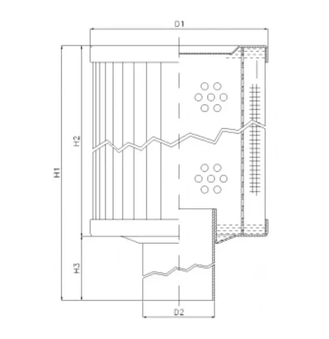 RVR65E10B hydraulic filter element
