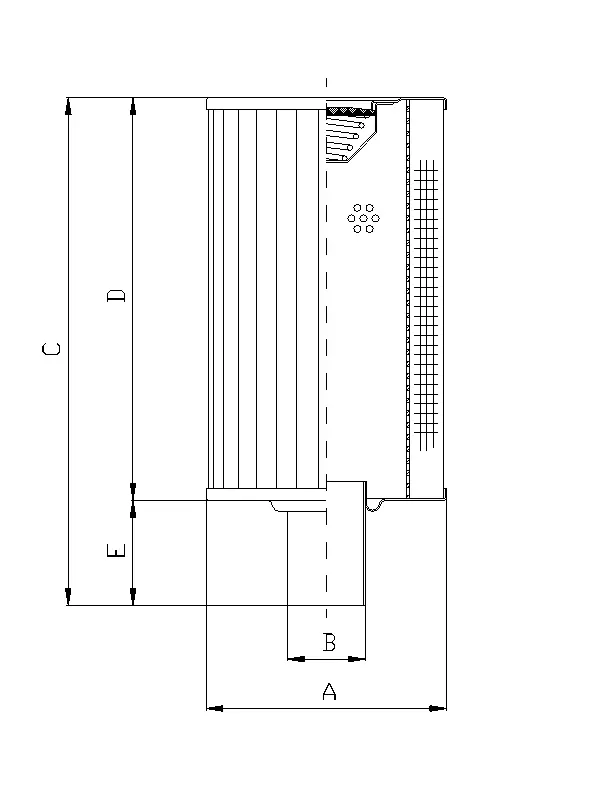 RVR65B60B hydraulic filter element