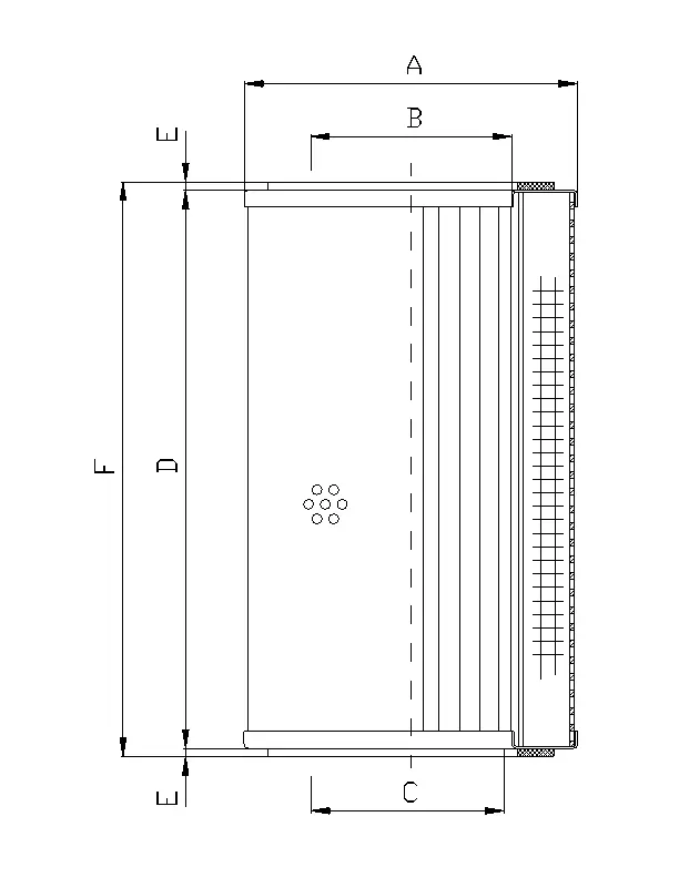 WT709 hydraulic filter element