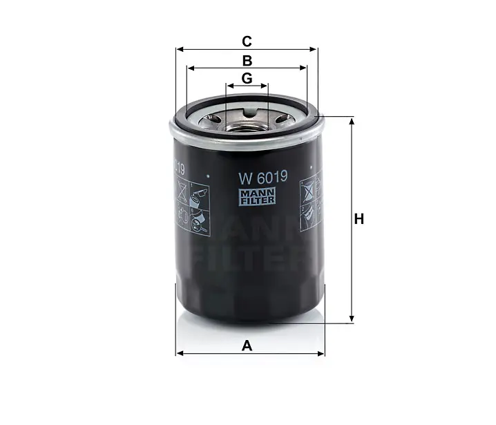 W 6019 oil filter