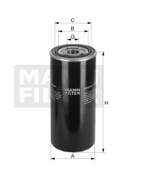 WD 13 011 x oil filter spin-on