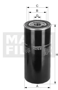 WD 731/2 oil filter (spin-on)