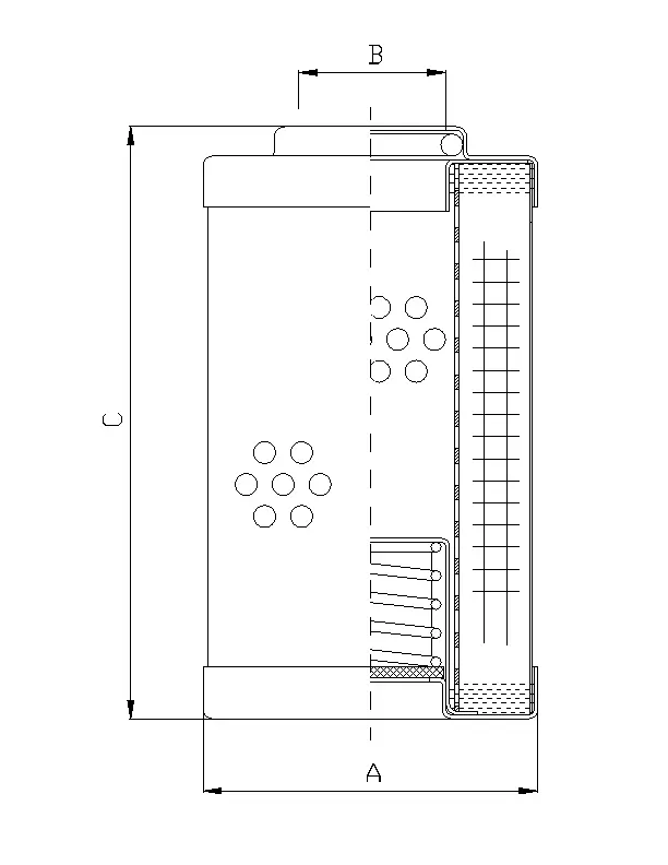 WP497 hydraulic filter element