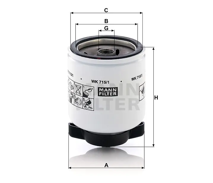 Produktfoto 1 von WK 715/1 replaced by WK 715/1 x