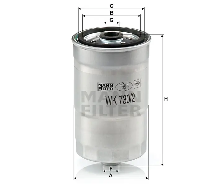 Produktfoto 1 von WK 730/2 x replaced by WK 824/4