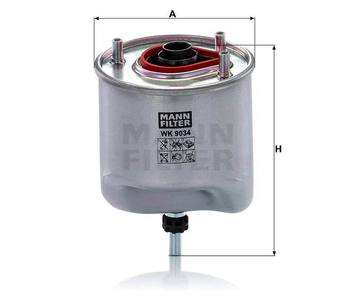 Produktfoto 1 von WK 9034 fuel filter in-line