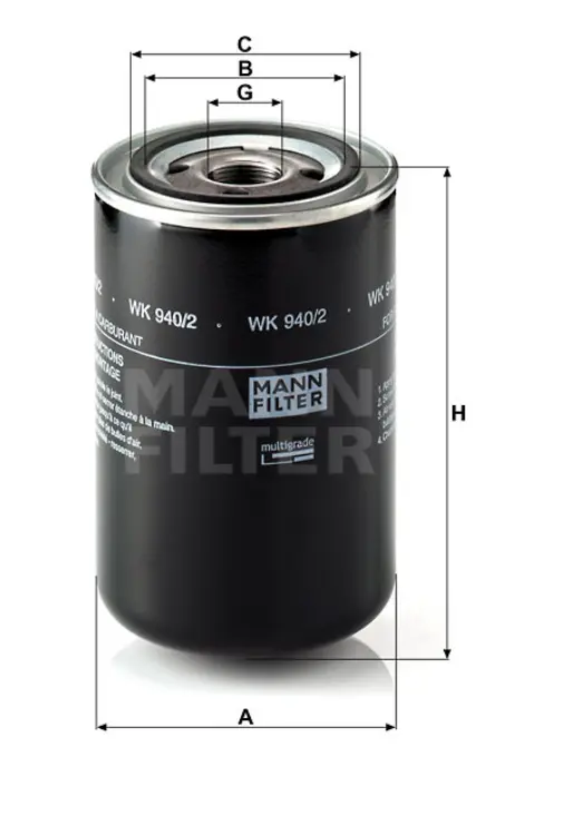 Produktfoto 1 von WK 940/2 replaced by WK 940/42