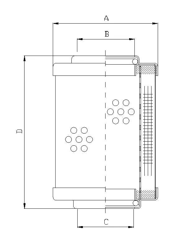 WP730 hydraulic filter element