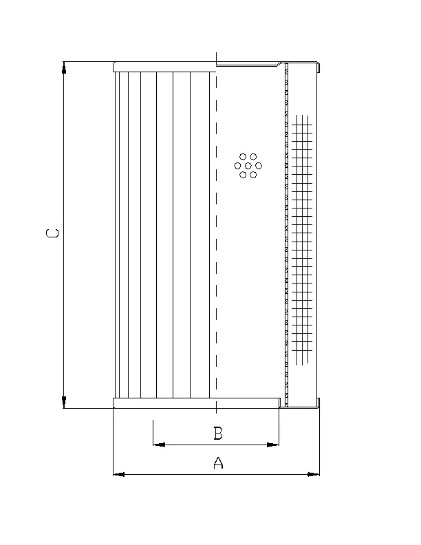 RLR210D20B/5 Filter element for return filter