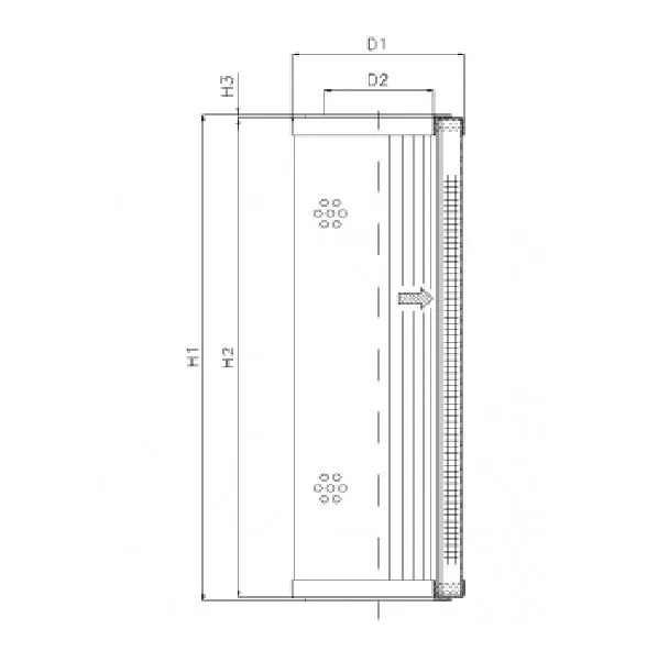WT1077 hydraulic filter element