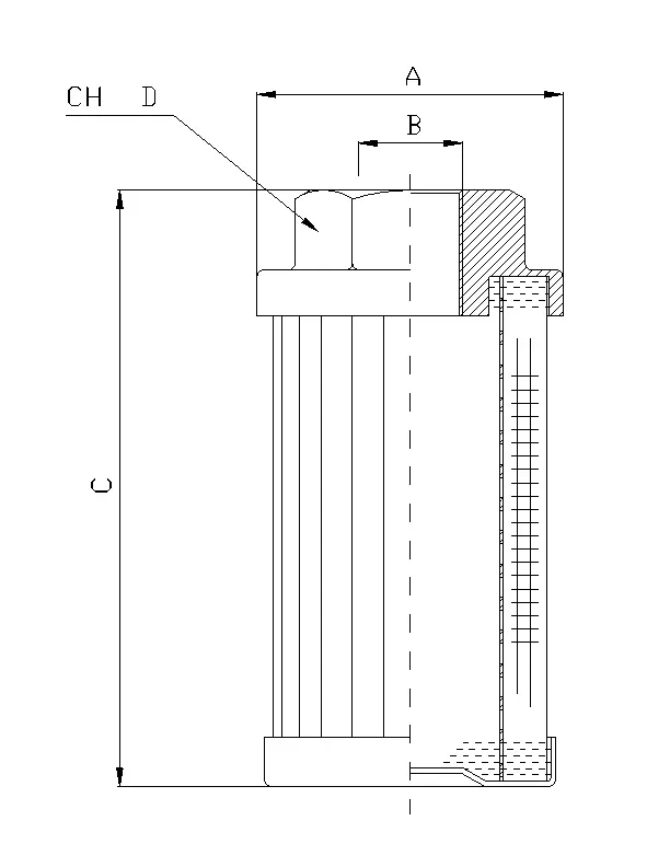Produktfoto 1 von FS134B8T250 Suction strainer