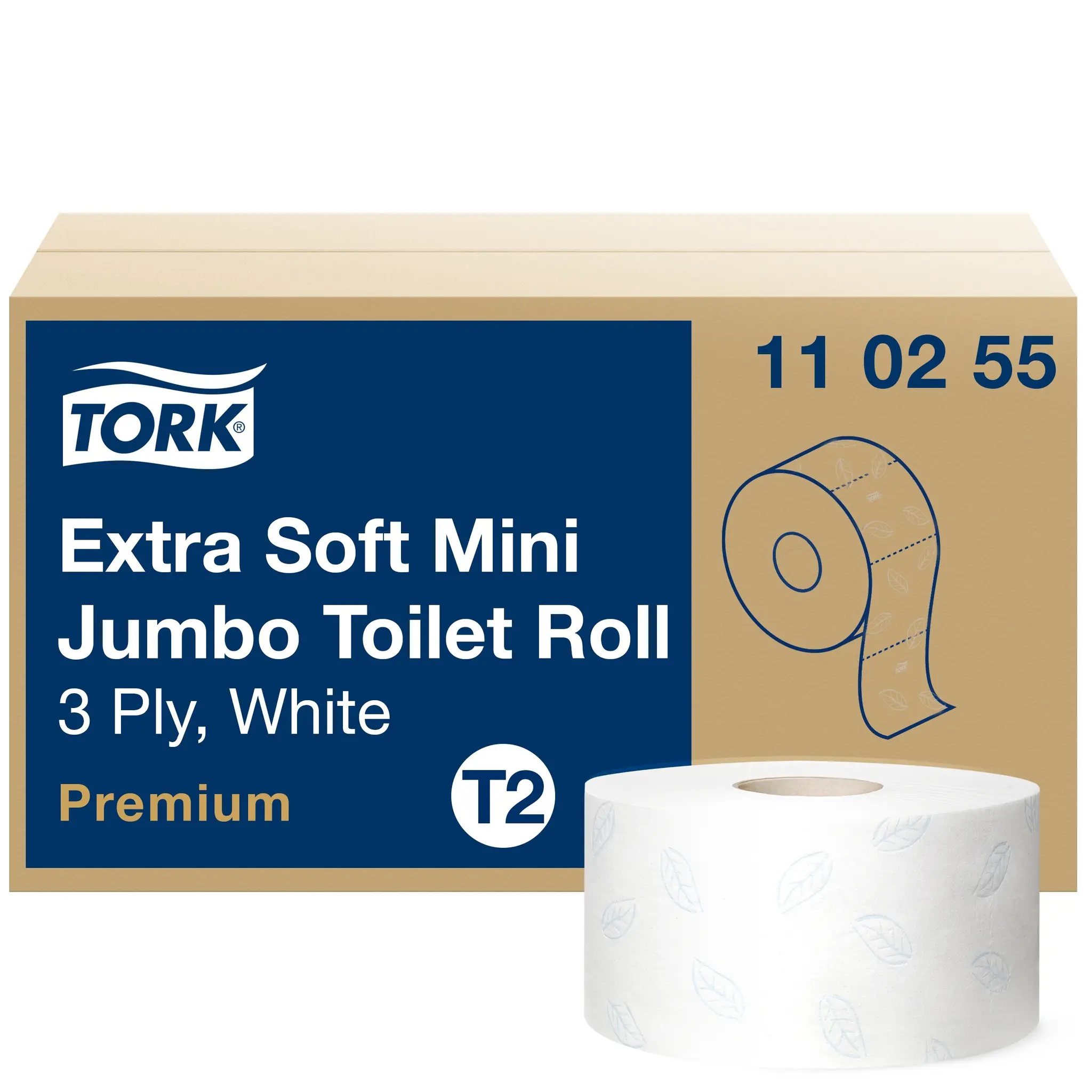 Produktfoto 1 von Tork extra soft mini Jumbo toilet paper white T2