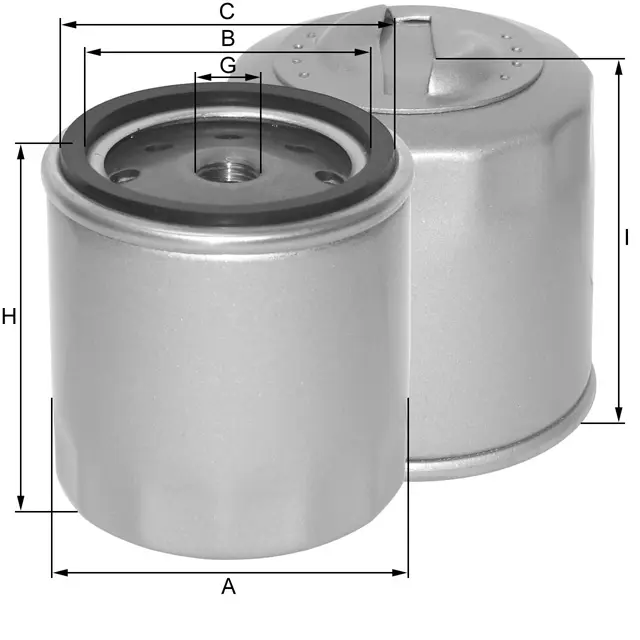 ZP07A oil filter spin-on