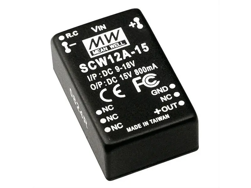 Produktfoto 1 von Mean Well DC/DC Wandler Serie SCW12 DIP24 5 V 2400 mA 12 W