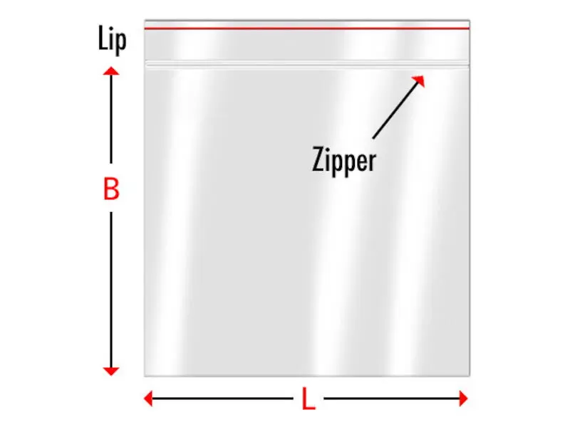 Produktfoto 1 von 100 x  Minigripbeutel 60 x 80 mm unbedruckt