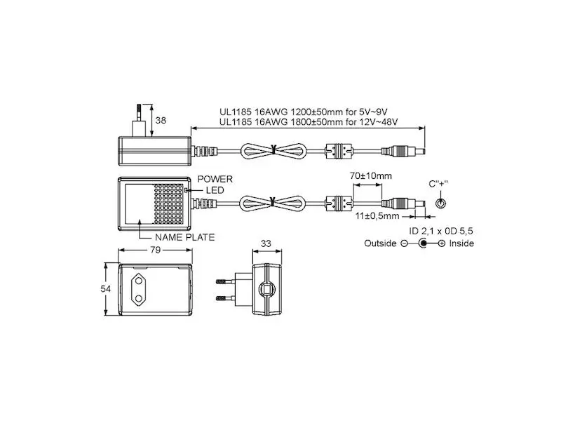 Produktfoto 1 von Mean Well Stecker-Netzteil Serie GSM36E medical 22,5 W 5 V 4,5 A