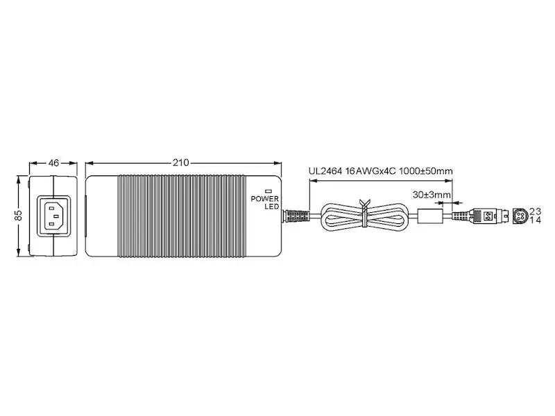 Mean Well Tisch-Netzteil extern Serie GST220A 201 W 15 V 13,4 A ErP-2